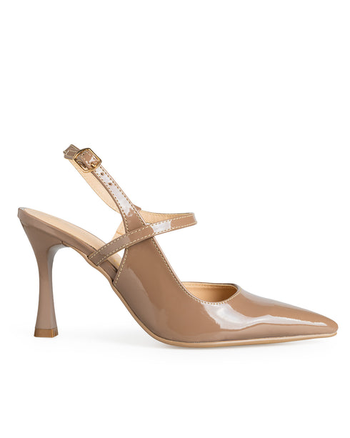 Zapatilla Camel Picuda Tiras 52