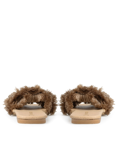 Sandalia Plana Café Hilos 123