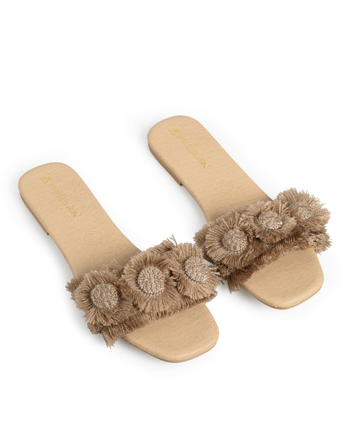 Sandalia Plana Café Hilos 123