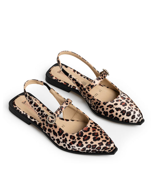 Balerina Flat Leopardo Slingback 31R