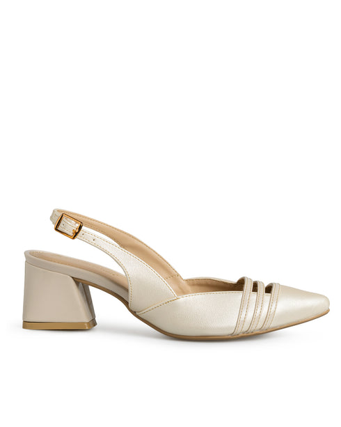 Zapatilla Slingback Perla Doble Tira 4SS