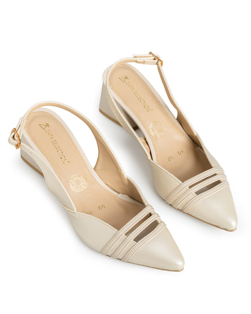 Zapatilla Slingback Perla Doble Tira 4SS