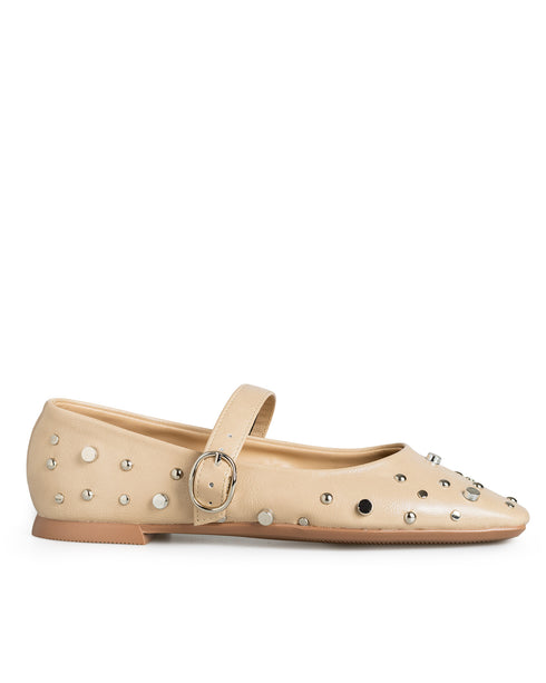 Balerina Nude Estoperoles Hebilla Oro 715