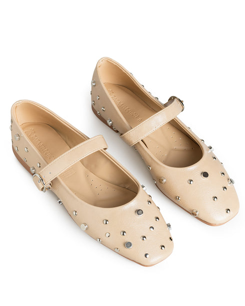Balerina Nude Estoperoles Hebilla Oro 715
