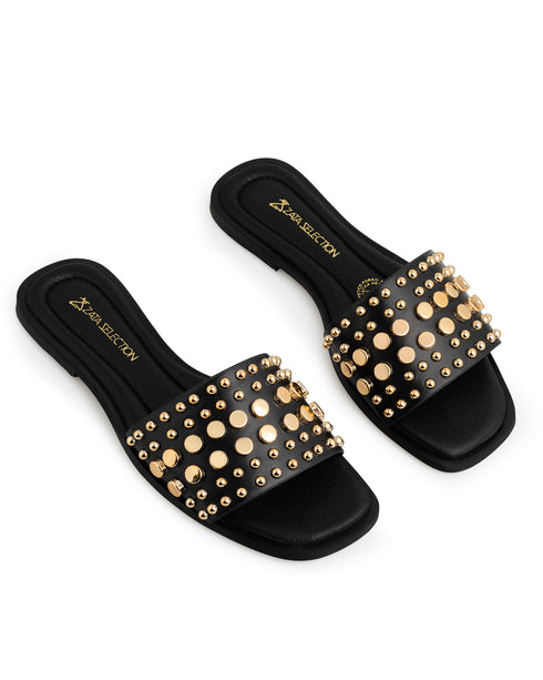 Sandalia Negra Estoperoles 888