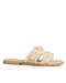 Sandalia Beige Mule Perlas 896