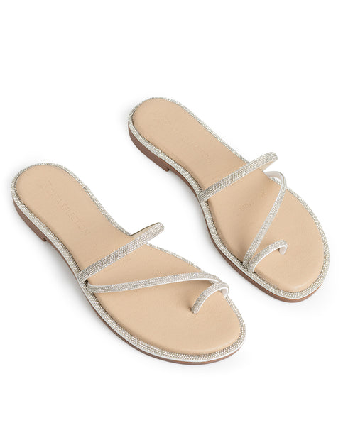 Sandalia Tiras Brillos 1080