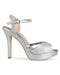 Sandalia Plataforma Plata Brillos 1082
