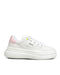 Tenis Chunky Blanco Talón Rosa 1259