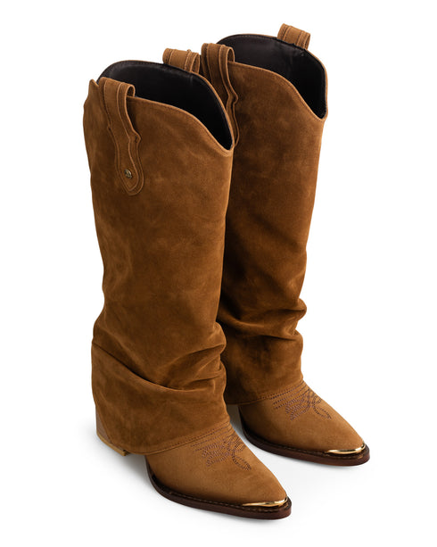 Bota Vaquera Miel Corrugada 1645