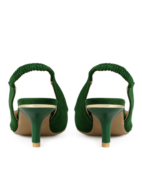 Zapatilla Verde Slingback 17SS