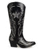 Bota Vaquera Negra Estrella 2080