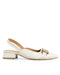 Zapatilla Latte Croc Herraje Slingback H2504