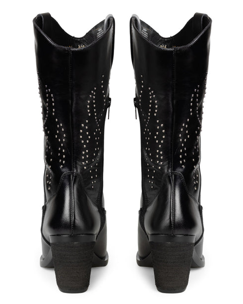 Bota Vaquera Negra Con Estoperoles 305P