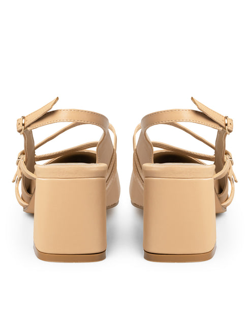 Zapatilla Nude Doble Hebilla Slingback 3612