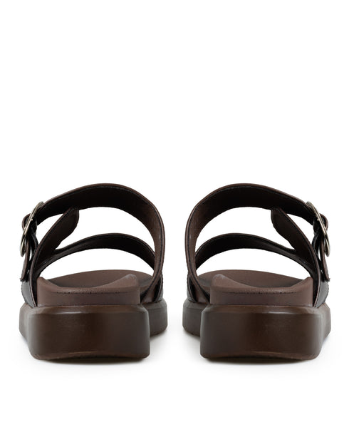 Sandalia Volumen Café Broche 3905