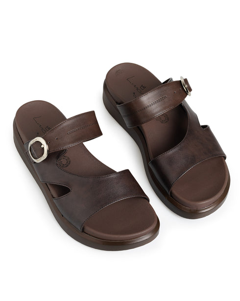 Sandalia Volumen Café Broche 3905