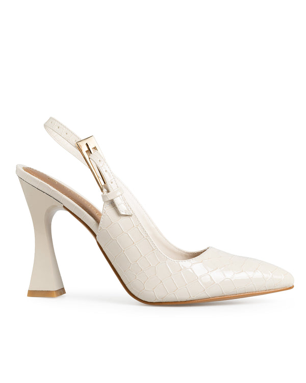 Zapatilla Latte Croc Slingback 4025