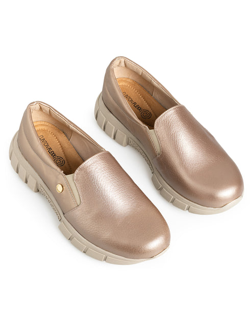 Zapato Confort Oro Rosado 4221