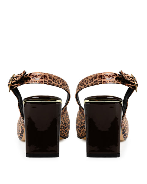 Zapatilla Slingback Leopardo 4240
