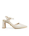Zapatilla Tacón Latte Punta Picuda 4247