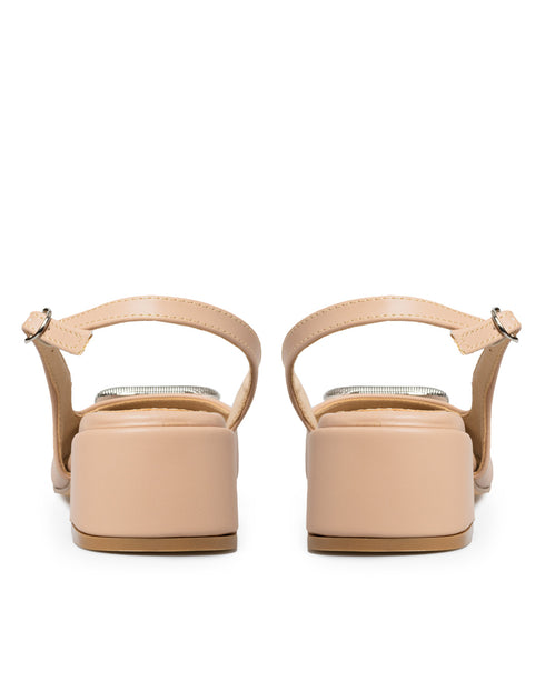 Zapatilla Nude Slingback Hebilla 4598