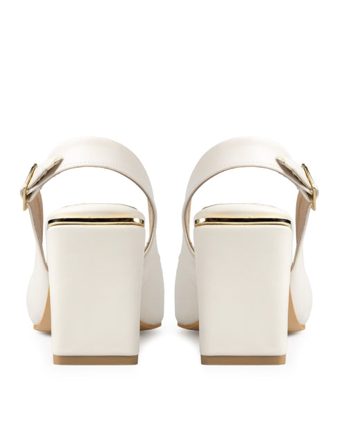 Zapatilla Latte Slingback Hebilla 5024