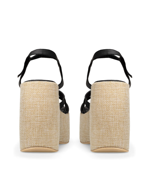 Plataforma Negra Tiras Cruzadas 5009