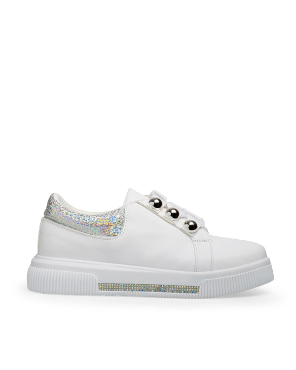 Tenis Blanco Tira Glitter 5230