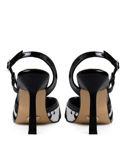 Zapatilla Vaca Sligback Manchas Negras 5233