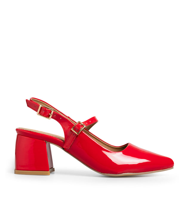 Vivid Bold Red – Zapatilla Roja Slingback 5722