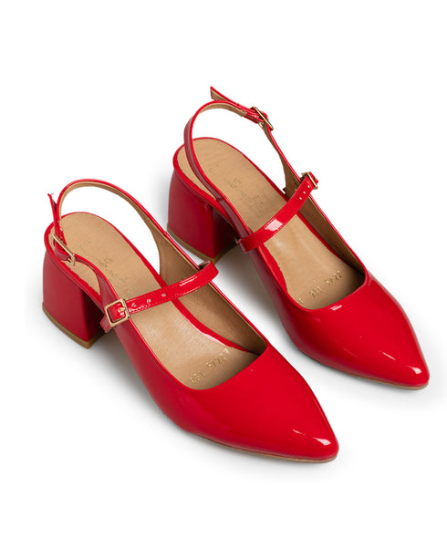 Vivid Bold Red – Zapatilla Roja Slingback 5722