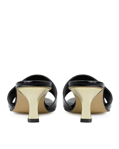 Zapatilla Negra Mule Croc 5800