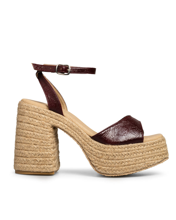 Wine Yute - Sandalia Ankle Strap Vino 5811
