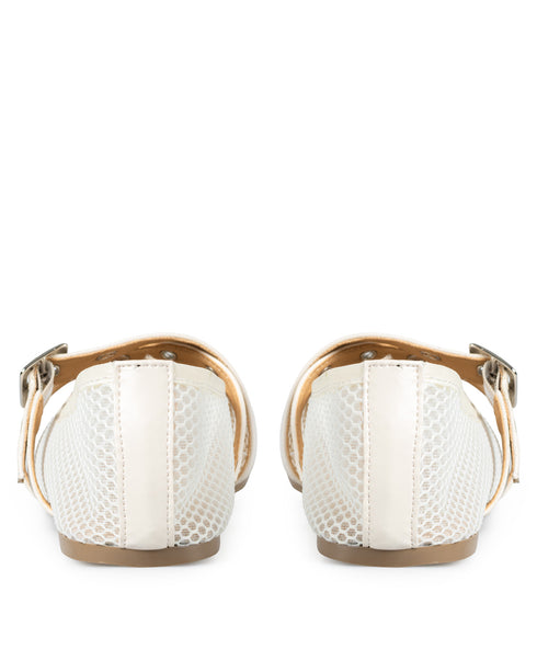 Balerina Latte Correas Cruzadas 6107