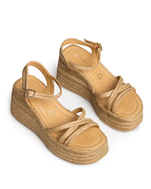 Alpargata Yute Natural Tiras Cruzadas 6308