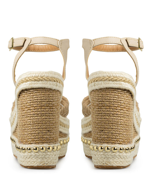 Alpargata Beige Cuña Yute 6747