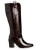 Bota Café Campera Tiras Trenzadas 7006