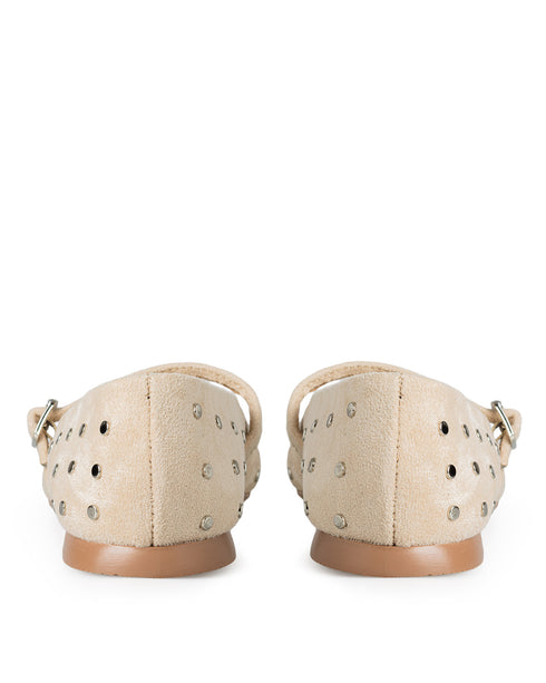 Balerina Beige Flat Estoperoles 711C