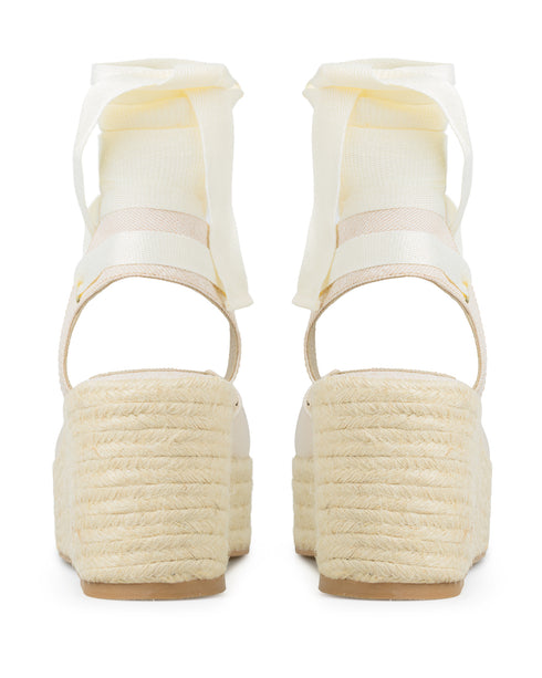 Alpargata Latte Lace Up Yute 7270