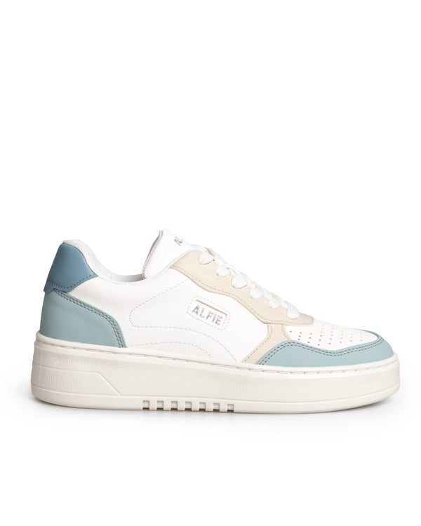 Tenis Combinado Blanco Azul 7705