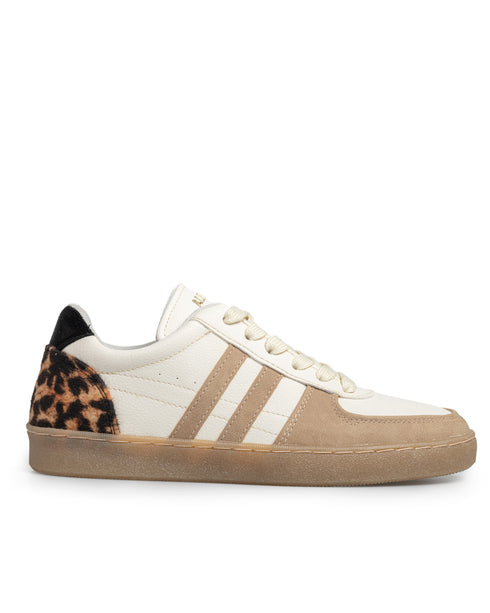 Tenis Urbano Latte Talón Leopardo 7752
