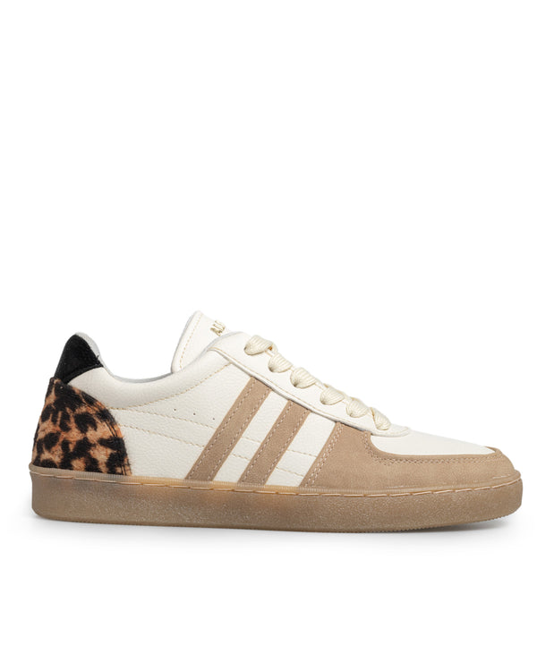 Tenis Urbano Latte Talón Leopardo 7752