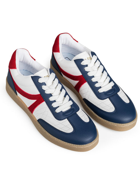 Tenis Casual Multicolor Tiras Rojas 7769