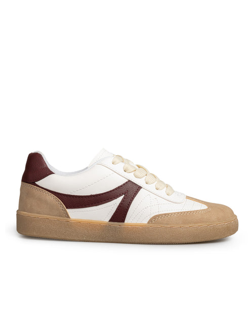 Tenis Flat Blanco Linea Vino 7769