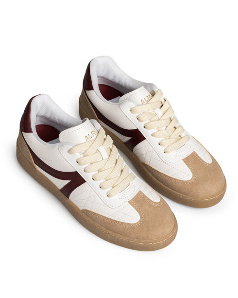 Tenis Flat Blanco Linea Vino 7769