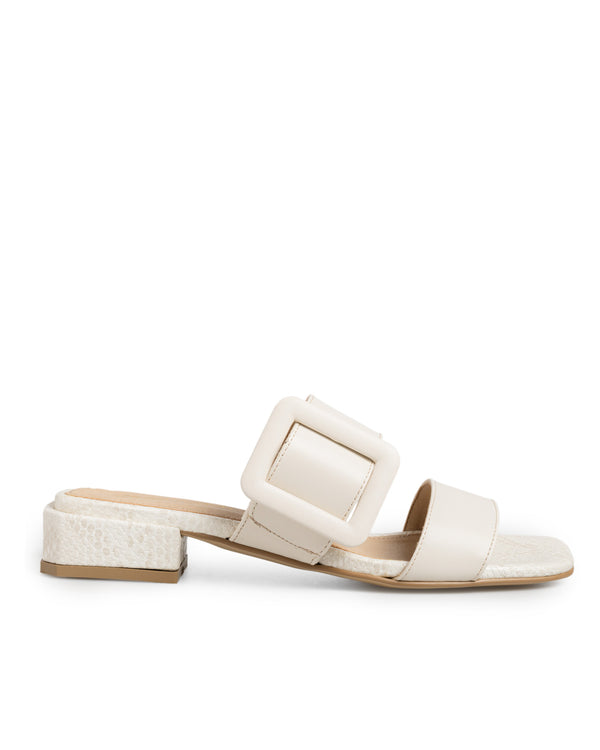 Sandalia Latte Tira Hebilla 7801