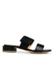 Sandalia Negra Snake Hebilla 7801