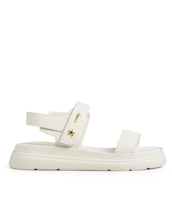 Sandalia Latte Chuncky Estoperoles 7908