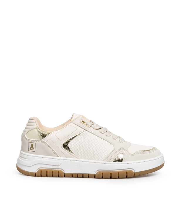 Tenis Latte Lineas Doradas 7953